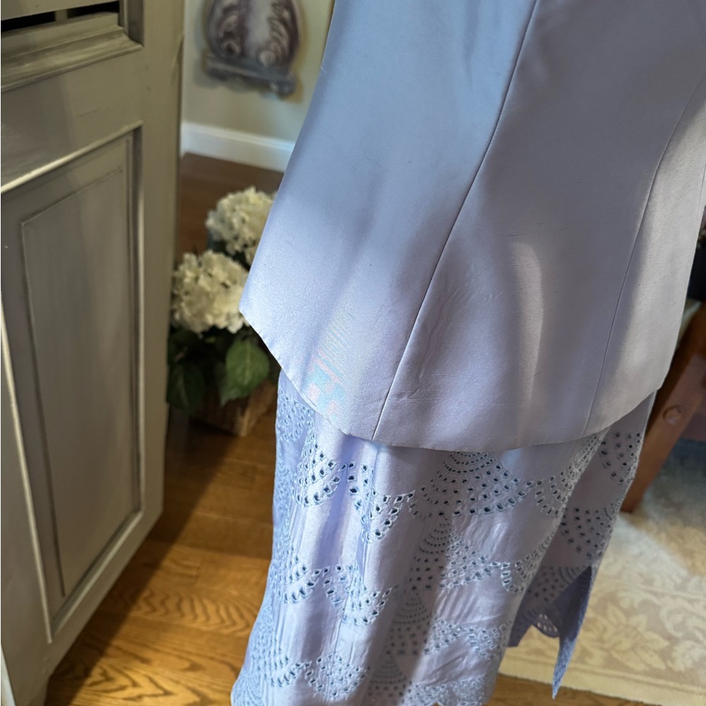 Talbots Petites Periwinkle Silk Suit - Picture 9 of 12